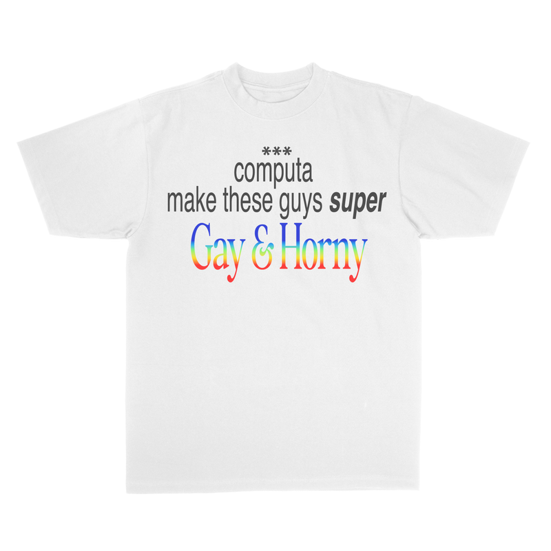 GAY & HORNY TEE